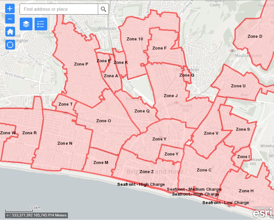 Campaigner Calls On Officials In Brighton And Hove To Scrap Rise In   Parking Zones Map Brighton And Hove 